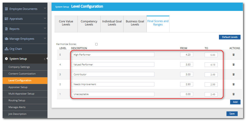 Customizing Performance Level Descriptions And Final Score Ranges - Full HD Landscape Illustrations for Desktop